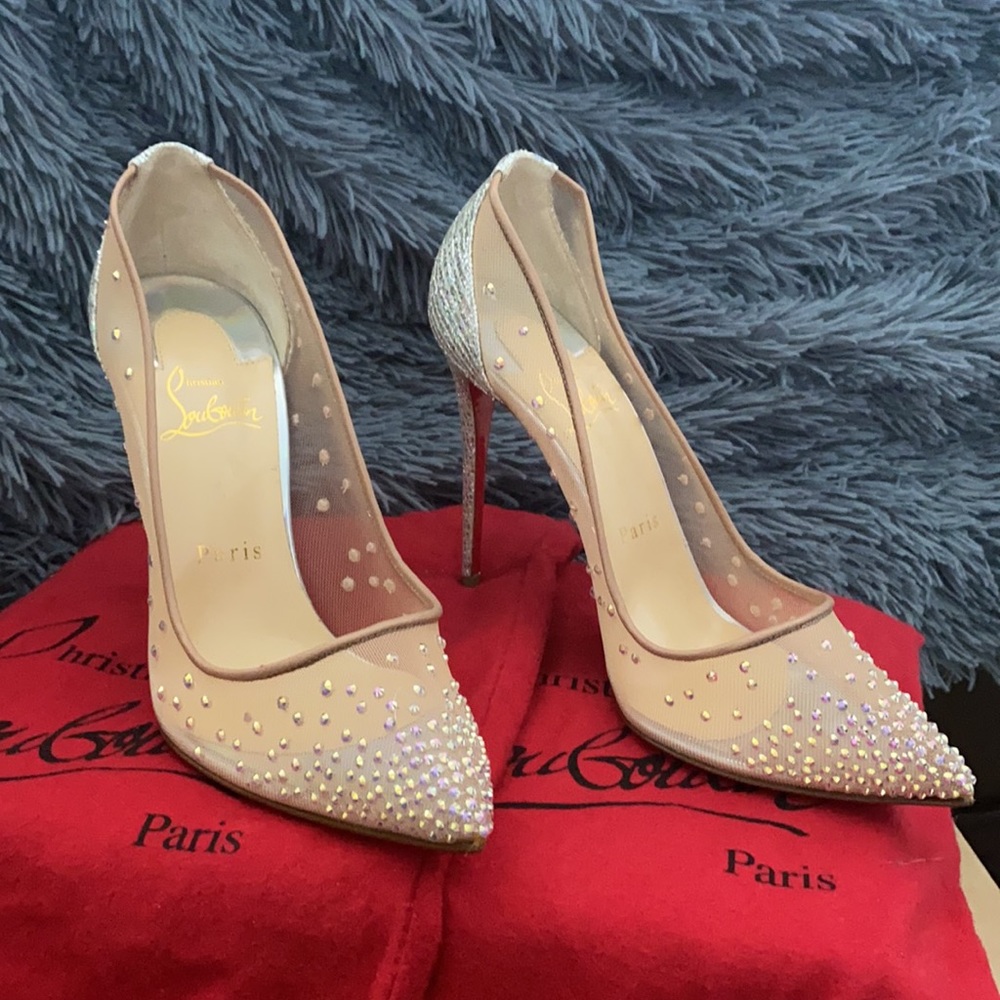 Christian Louboutin Womens Follies Strass Rainbow